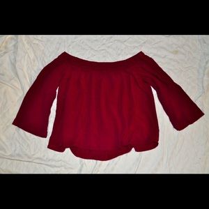 off the shoulder blouse